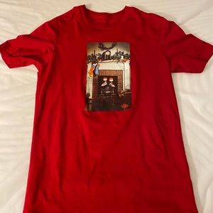 Nike Air Jordan Red T-Shirt Holiday Christmas Chimney Santa